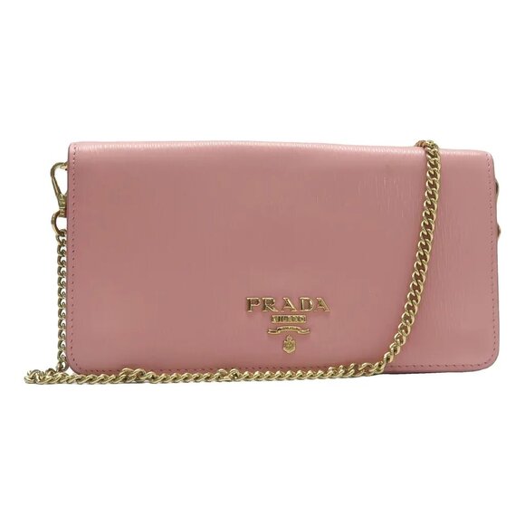 Prada Handbags - Prada Pink Leather Shoulder Bag 674-031825